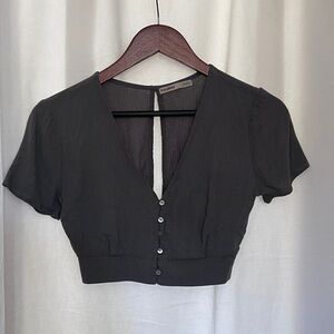 Pull & Bear Open Back Crop